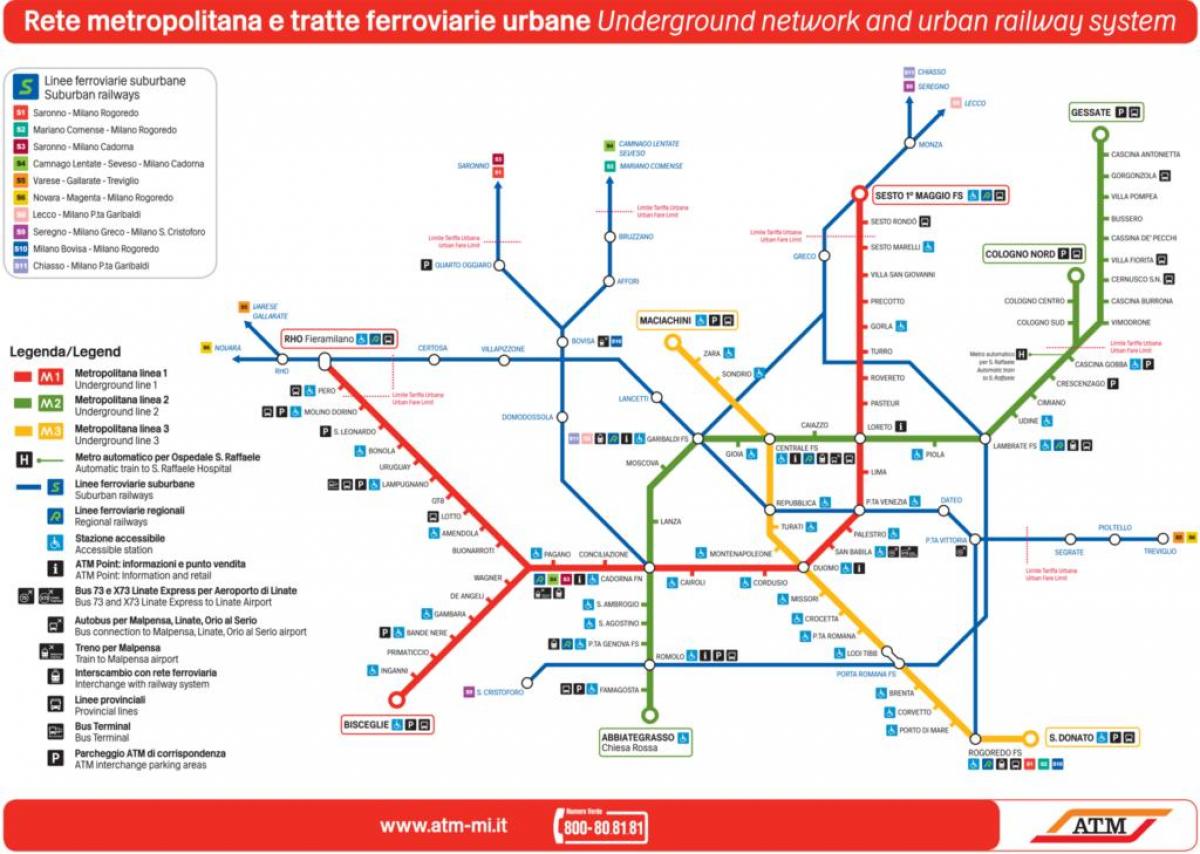 harta e lampugnano stacioni i autobusëve milan