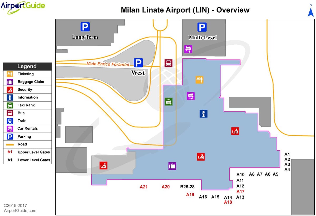 milan linate hartë