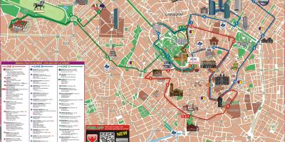 Milan hop on hop off autobus turne hartë