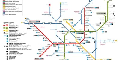 Harta e milan autobus 73 rrugë