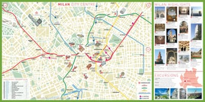 Qyteti gjë milan hartë
