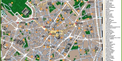 Harta e milan itali atraksione turistike