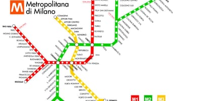 Metro hartë milano