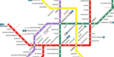 Milan itali stacioni i trenit hartë