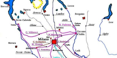 Harta e milan navigli qarkut