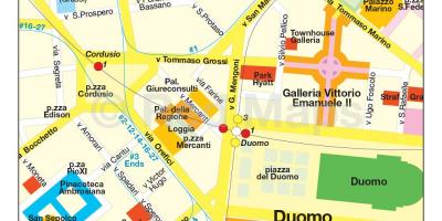 Milan pazarit hartë
