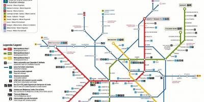 Milan transportit hartë